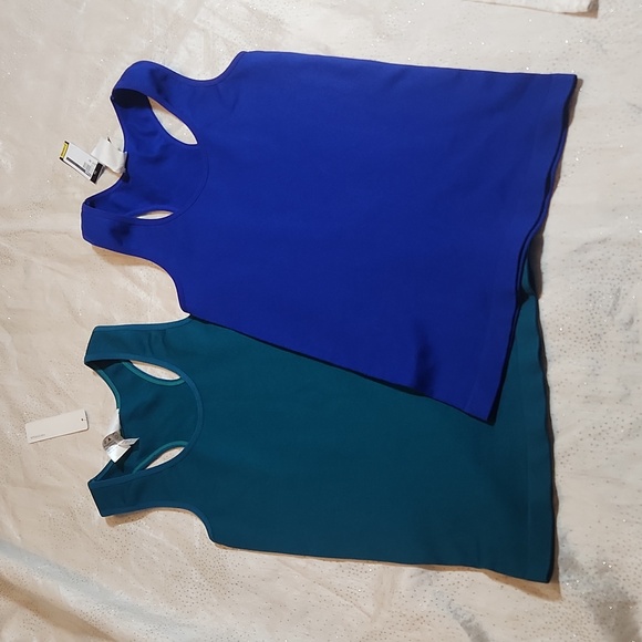 colorful and new mix Tops - Colorful and new mix sleeveless tank top for women size S (2 pieces)